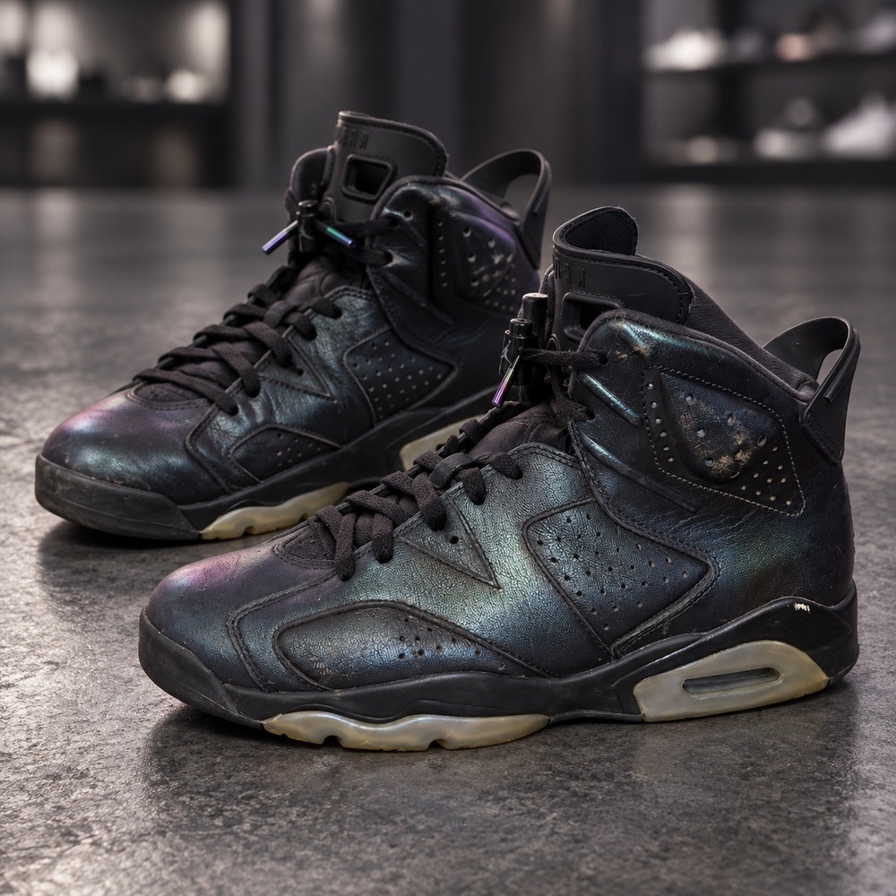 Nike Air Jordan 6 Retro All Star Chameleon 2017 Black Men's 11.49 907961-015